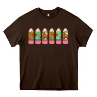 Chocolate Brown western teacher pencils 16oz libbey glass Heavy Core Tee - HRA Design Shop