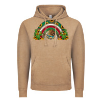 Vintage Coffee mexican flag cactus and sunflowers rainbow Vintage Hoodie - Jasminsmagicworld