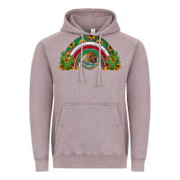 Vintage Zinc mexican flag cactus and sunflowers rainbow Vintage Hoodie - Jasminsmagicworld