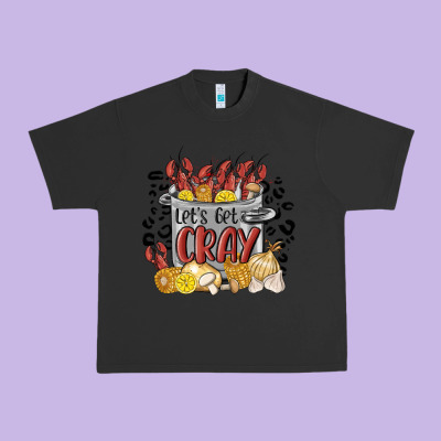 Let's Get Cray Crawfish Boil Urban Heavy Tee Designed By Maliassmallbusiness