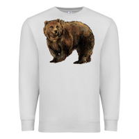 Dove Grey Grizzly Bear Premium Sweatshirt - HowdyJamesFarm