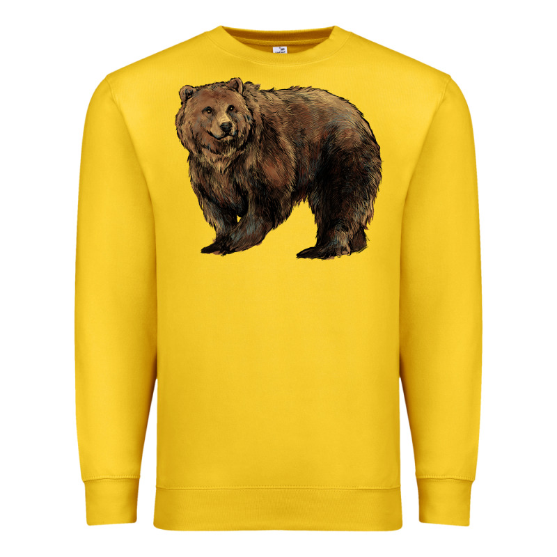 Grizzly Bear Premium Sweatshirt by HowdyJamesFarm | Teevron