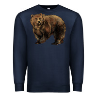 Navy Grizzly Bear Premium Sweatshirt - HowdyJamesFarm
