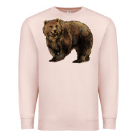Pale Pink Grizzly Bear Premium Sweatshirt - HowdyJamesFarm