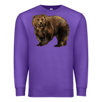 Purple Grizzly Bear Premium Sweatshirt - HowdyJamesFarm