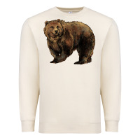 Sandshell Grizzly Bear Premium Sweatshirt - HowdyJamesFarm