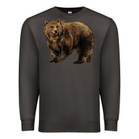 Smoke Grizzly Bear Premium Sweatshirt - HowdyJamesFarm