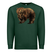Sports Green Grizzly Bear Premium Sweatshirt - HowdyJamesFarm