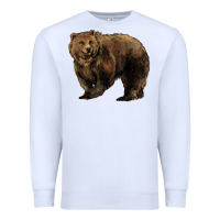 White Grizzly Bear Premium Sweatshirt - HowdyJamesFarm