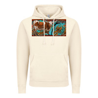 Vintage Artic texas longhorn with aztec tiger and  leopard Vintage Hoodie - RanaPortraitStore