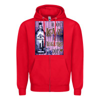 Red He don't like me like Tequila does nobody can Zipper Hoodie - Bettercallsaul