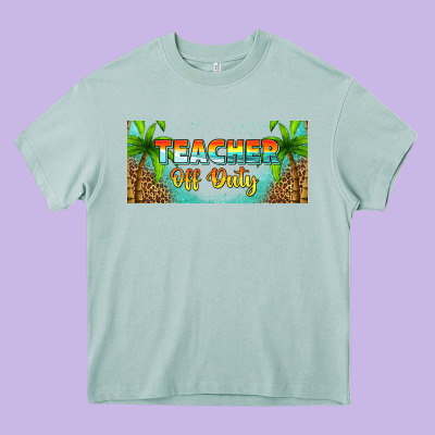 Western Teacher Off Duty 16oz Libbey Glass Heavy Core Tee Designed By Hra Design Shop