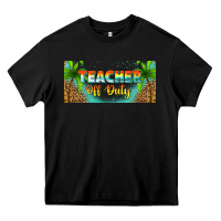Black western teacher off duty 16oz libbey glass Heavy Core Tee - HRA Design Shop