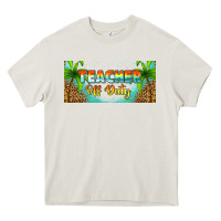 Cream western teacher off duty 16oz libbey glass Heavy Core Tee - HRA Design Shop