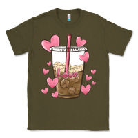 Army Green valentine coffee lover Classic Tee - MaliasSmallBusiness