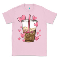 Bubblegum Pink valentine coffee lover Classic Tee - MaliasSmallBusiness