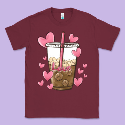 Valentine Coffee Lover Classic Tee Designed By Maliassmallbusiness