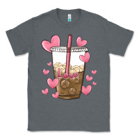 Charcoal Heather valentine coffee lover Classic Tee - MaliasSmallBusiness
