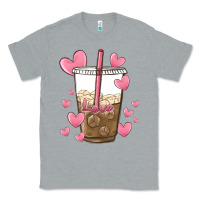 Heather Grey valentine coffee lover Classic Tee - MaliasSmallBusiness