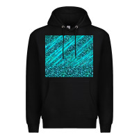 Black blue glitter with leopard pattern Premium Hoodie - TumblerDesignByShophia