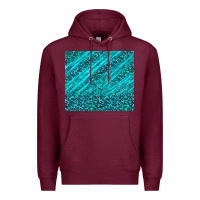 Burgundy blue glitter with leopard pattern Premium Hoodie - TumblerDesignByShophia
