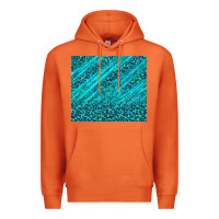 Carrot blue glitter with leopard pattern Premium Hoodie - TumblerDesignByShophia