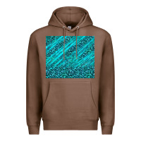 Chestnut blue glitter with leopard pattern Premium Hoodie - TumblerDesignByShophia