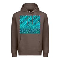 Coffee blue glitter with leopard pattern Premium Hoodie - TumblerDesignByShophia
