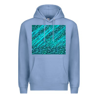 Colony Blue blue glitter with leopard pattern Premium Hoodie - TumblerDesignByShophia