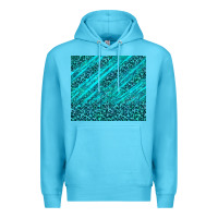 Ocean Blue blue glitter with leopard pattern Premium Hoodie - TumblerDesignByShophia