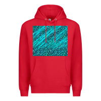 Red blue glitter with leopard pattern Premium Hoodie - TumblerDesignByShophia