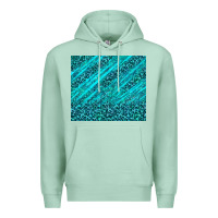 Seafoam blue glitter with leopard pattern Premium Hoodie - TumblerDesignByShophia
