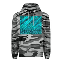 Slate Camo blue glitter with leopard pattern Premium Hoodie - TumblerDesignByShophia