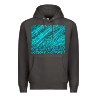 Smoke blue glitter with leopard pattern Premium Hoodie - TumblerDesignByShophia