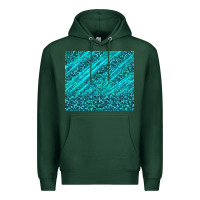 Sports Green blue glitter with leopard pattern Premium Hoodie - TumblerDesignByShophia