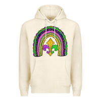 Tofu mardi gras fleur de lis rainbow Premium Hoodie - JahusDesignShop