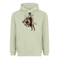Matcha Cowboy bull rodeo Heavyweight Hoodie - HowdyJamesFarm