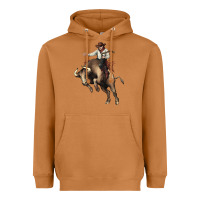 Cowboy Bull Rodeo Heavyweight Hoodie | Teevron