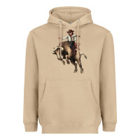 Mushroom Cowboy bull rodeo Heavyweight Hoodie - HowdyJamesFarm