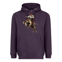 Plum Cowboy bull rodeo Heavyweight Hoodie - HowdyJamesFarm