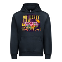 Navy Oh honey i am that mom Urban Hoodie - FaDigitalArtStudio