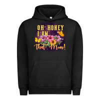 Pigment Black Oh honey i am that mom Urban Hoodie - FaDigitalArtStudio