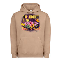 Pigment Burro Oh honey i am that mom Urban Hoodie - FaDigitalArtStudio