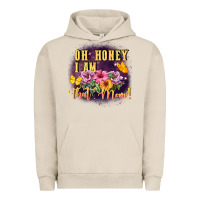 Pigment French Oak Oh honey i am that mom Urban Hoodie - FaDigitalArtStudio
