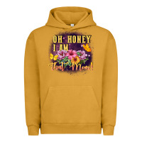 Pigment Peanut Butter Oh honey i am that mom Urban Hoodie - FaDigitalArtStudio