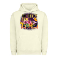 Pigment Pistachio Oh honey i am that mom Urban Hoodie - FaDigitalArtStudio