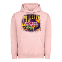 Pigment Salmon Oh honey i am that mom Urban Hoodie - FaDigitalArtStudio