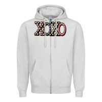Dove Grey xoxo digital valentines day Zipper Hoodie - Bettercallsaul