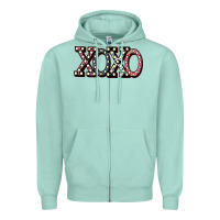 Seafoam xoxo digital valentines day Zipper Hoodie - Bettercallsaul