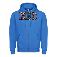 True Royal xoxo digital valentines day Zipper Hoodie - Bettercallsaul